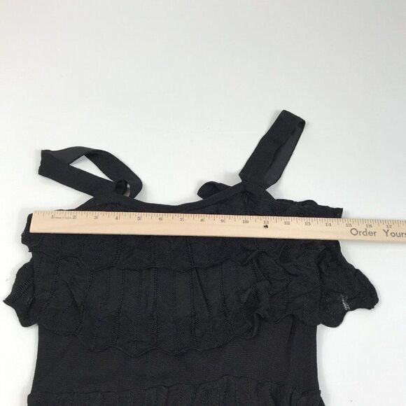 White House Black Market Womens Blouse Black Sleeveless Layered Tank Top S Small - Picture 6 of 12